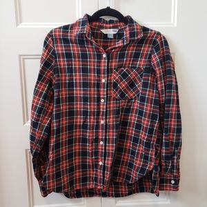 Old Navy classic plaid button-down